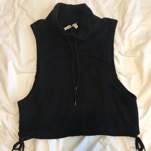 Free People Knit Muscle Tee Black SZ S